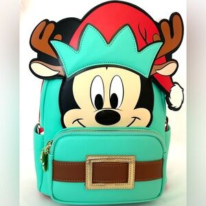 Loungefly Mini Backpack Disney Mickey Mouse Reindeer